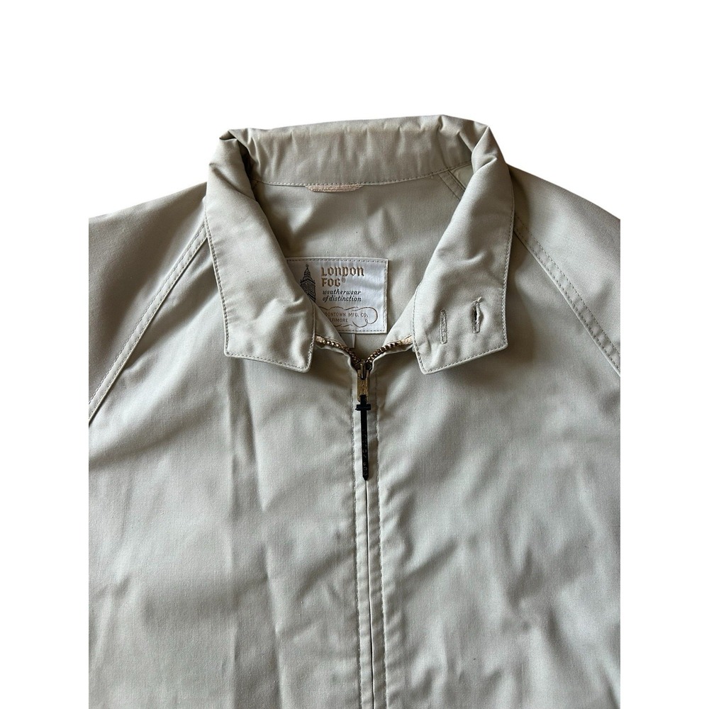 London Fog Mens Jacket Tan Zip Front Sz 40 Reg. - Picture 3 of 5